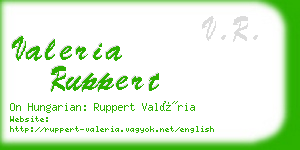valeria ruppert business card